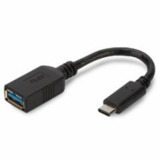 Адаптер Digitus USB Type-C – USB Af 0.15 м черный (AK-300315-001-S)
