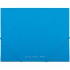 Папка на резинке А5 Barocco голубая Buromax BM.3902-14