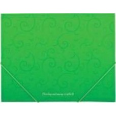 Папка на резинке А5 Barocco салатовая Buromax BM.3902-15