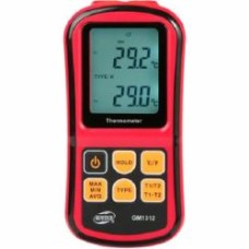 Термометр BENETECH GM1312 цифровой двухканальный с двумя термопарами К-типа
