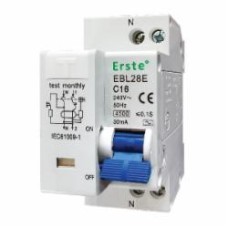 Дифференциальный автомат Erste EBL28E 4,5кА 1п+Н C16 30мА EBL28E-16C003