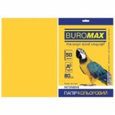 Бумага офисная цветная Buromax A4 80 г/м Intensiv 50 листов BM.2721350-08 желтый