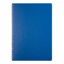 Тетрадь на пружине Classic А4 80 л. клетка синий, пластиковая обложка BM.2446-002 Buromax
