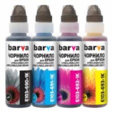 Комплект чернил Barva для фабрик печати Epson L1110/L3100 (103) B/C/M/Y (4х100 мл) (E103-1K-MP) color