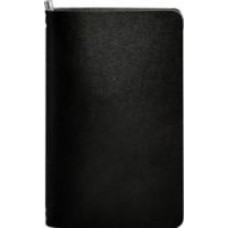 Блокнот угольно-черный кожаный BlankNote 8.0 на резинке BN-SB-8-ygol