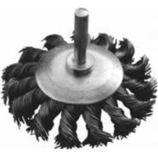 Щетка конусная D 75 MasterTool из плетеной проволоки со стержнем ¼ 19-9307