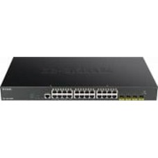 Коммутатор D-Link DGS-1250-28XMP 24x1GE PoE 4xSFP+ 370W Smart