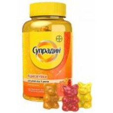 Супрадин Bayer Ведмежуйки пастилки жевательные №30 во флаконе Супрадин Bayer Ведмежуйки пастилки жевательные №30 во флаконе