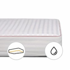 Наматрасник хлопковый MirSon DeLuxe Cotton 270 водонепроницаемый с резинкой по периметру 26х90x190 см 2200000372482