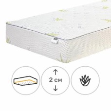 Наматрасник MirSon №1025 Alberto Cotton Strong Aloe Vera обычный с резинкой по периметру 26х70x140 см 2200001498754
