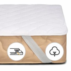 Наматрасник MirSon № 962 Natural Line Стандарт Cotton обычный с резинкой по углам 26х200x220 см 2200000840400