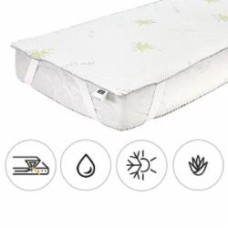 Наматрасник MirSon №1041 Alberto Silk Seasons Aloe Vera водонепроницаемый с резинкой по углам 26х70x130 см 2200001505476