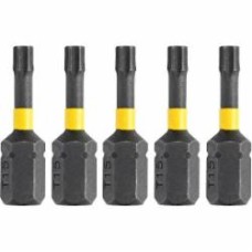 Набор бит DeWalt Impact Torsion Torx T15 L=25 мм 5 шт. DT7380T