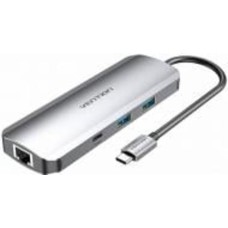 Док-станция Vention USB HUB 9 в 1 silver (TOMHB)