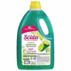 Жидкость для ручного мытья посуды Scala Piatti Limone 4 л