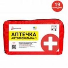 Аптечка автомобильная Poputchik согласно ТУ У 21.2-35975233-001:2018 (02-001-М)