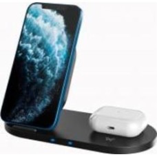 Беспроводное зарядное устройство Canyon WS-202 2 в 1 QI Black (CNS-WCS202B)