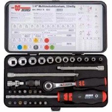 Набор головок WURTH ZEBRA MULTI ¼ 33 предмета 33 шт. 096511032