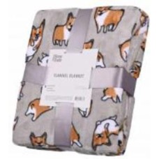 Плед Flannel корги ART0109PB 160x200 см Ardesto
