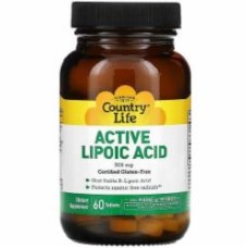 Биологически активная добавка Country Life Lipoic Acid (липоевая кислота) 300 мг 60 шт./уп.