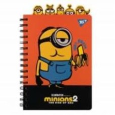 Блокнот А5 80 лист. с фигурными разделителями Minions YES