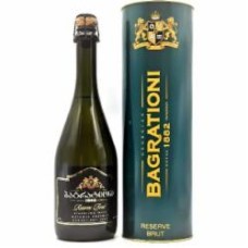 Вино игристое Bagrationi Резерв белое брют в тубусе 0,75 л