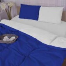 Комплект постельного белья Бязь Pablo Blue (11-2107+19-4150) 143х210 см синий/белый MirSon
