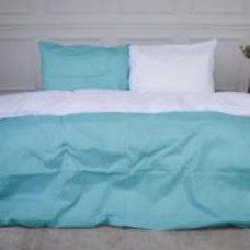 Комплект постельного белья Ranforce Elite White-Mint 160х220 см белыймятный MirSon