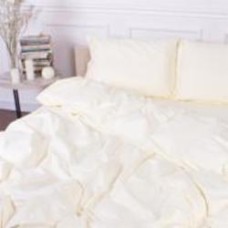 Комплект постельного белья Satin Stripe 30-0002 Soft Yellow 200х220 см светло-желтый MirSon