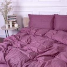 Комплект постельного белья Satin Stripe 30-0008 Smoky Pink 2х160х220 см темно-розовый MirSon
