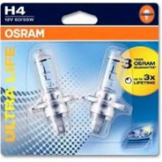 Автолампа галогенная Osram Ultra Life H4 55/60 Вт 2 шт.(64193ULT02B)