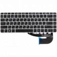 Клавиатура PowerPlant (KB315055) HP Elitebook 840 G3 черная, серебристый фрейм black