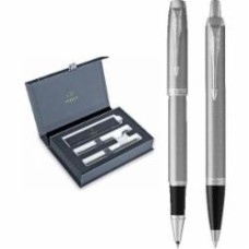 Набор ручек Parker IM Stainless Steel CT RB+BP 26 282b24 (роллер + шариковая)