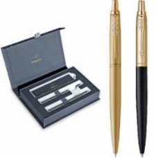 Набор ручек шариковых Parker Jotter XL Monochrome Gold GT BP Matt Black & Gold GT BP (2 шариковые ручки) 13 002b24 Набор ручек шариковых Parker Jotter XL Monochrome Gold GT BP Matt Black & Gold GT BP (2 шариковые ручки) 13 002b24