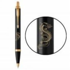 Ручка шариковая Parker Ручка Паркер IM Zodiac Black позол. кул. Дерев'яний Дракон