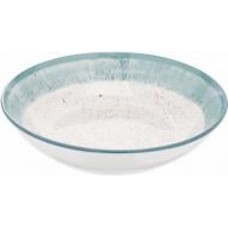 Тарелка суповая Ardesto Siena 20 см бело-голубой (AR2920SWB)