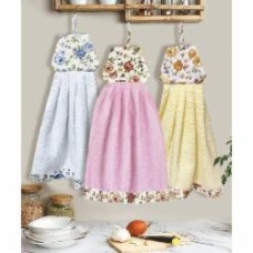 Набор полотенец Dress Flowers 3 шт. 34x50 см синий/розовый/желтый Zastelli