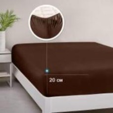 Простынь 19-1217 Mustang 160x200 см коричневый Zastelli