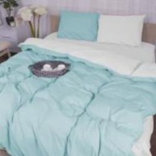 Комплект постельного белья Бязь White-mint (11-2107+11-2208) 2х160х220 см белый/мятный MirSon