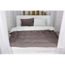 Комплект постельного белья Велюр Winter Frost 28-0001+28-0003 Lilium Velvet 143х210 см коричневый/белый MirSon