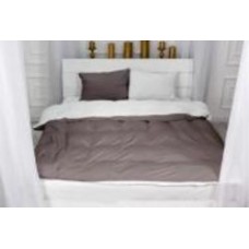 Комплект постельного белья Велюр Winter Frost 28-0001+28-0003 Lilium Velvet 2х160х220 см коричневый/белый MirSon