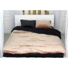 Комплект постельного белья Велюр Winter Frost 28-0004+28-0007 Saintpaulia Velvet 2х143х210 см кремовый/черный MirSon