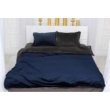 Комплект постельного белья Велюр Winter Frost 28-0005+28-0006 Tagetes Velvet 2х143х210 см синий/серый MirSon