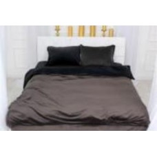 Комплект постельного белья Велюр Winter Frost 28-0007+28-0003 Rhodies Velvet 175х210 см черный/коричневый MirSon
