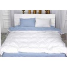 Комплект постельного белья Велюр Winter Terry 28-0009 Convallaria 2х160х220 см белый/голубой MirSon