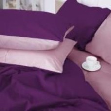 Комплект постельного белья Сатин Iris 0199+3220 175х210 см розовый/фиолетовый MirSon
