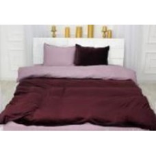 Комплект постельного белья Велюр Winter Delicate 28-0061 Eucharis 160х220 см бордовый/пудровый MirSon