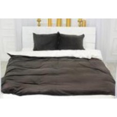 Комплект постельного белья Велюр Winter Delicate 28-0068 Camelia 160х220 см коричневый/белый MirSon