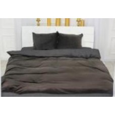Комплект постельного белья Велюр Winter Delicate 28-0073 Gladiolo 175х210 см темно-серый/коричневый MirSon