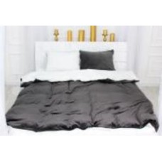 Комплект постельного белья Велюр Winter Delicate 28-0092 Papavero 2х143х210 см серый/белый MirSon